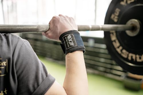Image of WARM BODY COLD MIND - Premium Cotton Weight Lifting Wrist Wraps for Cross Training, Powerlifting, Deadlift, Weightlifting, Gym, Wrist Straps, Workout, Fitness, Heavy-Duty Support