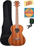 Kala KA-TE Mahogany Tenor Acoustic-Electric Ukulele Bundle with Gig Bag, Clip-On Tuner, Austin...