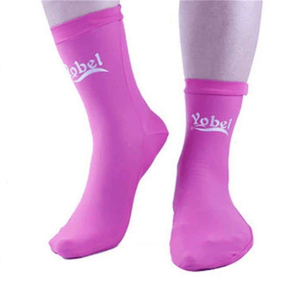 Water Sports Swimming Premium Fin Dive Socks, Swimming Accessories, Diving Boot Socks For Adult(Pink)