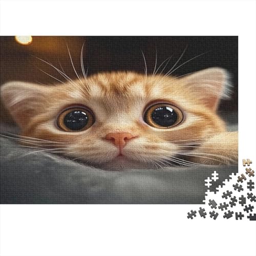 Puzzle de gato de 1000 piezas para reducir el estrés con cortes precisos