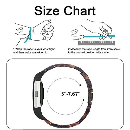 Correa de resina compatible con Fitbit Charge 2/2 HR miniatura 6