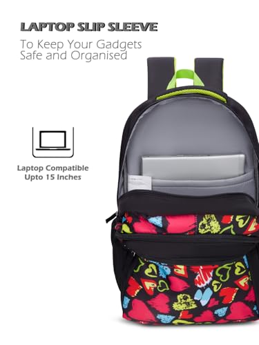 Image of Lavie Sport passion Laptop Backpack | 37 Liters | Fits Upto 16 Inch | Laptop Compatiable | Rain Cover | Gift for Boys & Girls