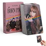 FIQLUL 55 Pezzi Photocard Blackpink Cards, Set di Carte Fotografiche Kpop per Fan, Collezione World Tour Album Merch, Ideale come Regalo e Gadget