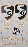 AYN Cricket Bat Sticker 3D Embossed English Willow Fiber Tape Sports Accessories Protection, BBD Gold