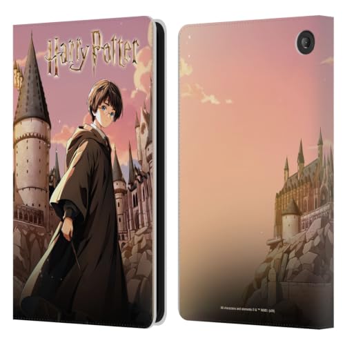 Étui portefeuille cuir Amazon Fire 7 2022 Harry Potter anime