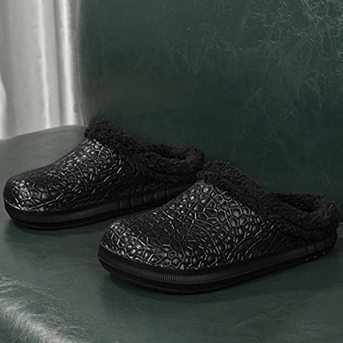 CERYTHRINA Mens Womens Lined Clogs Cotton Lining Indoor Outdoor Waterproof Walking Garden Clogs Shoes Winter Slippers2