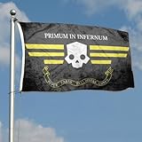 2BUT Primum In Infernum Super Earth Flag banner 3X5Feet Home Garden Party Decoration