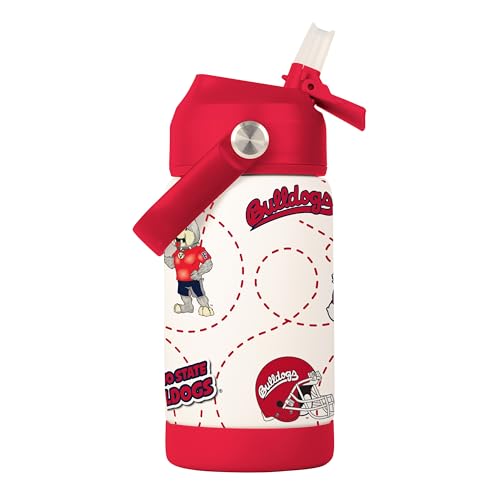 Image of Logo Brands NCAA Mascot Stainless-Steel Kids Bottle -Soft Silicone Mouthpiece, Easy To Carry, Kid-Friendly Design- Great For School & On-The-Go