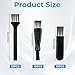 30 Pcs Electric Shaver Cleaning Brush 3 styles Double Sided, Long, Short Razor Brush Replacement for Trimmer Hair Clipper Keyboard Cleaning (Black)