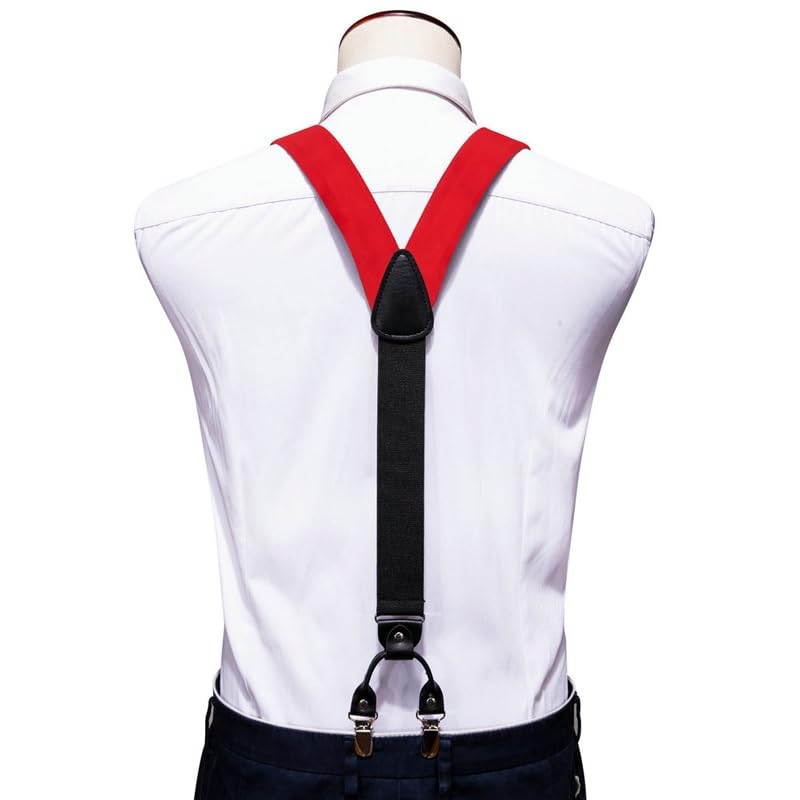 Set Clásico de Tirantes y Pajarita de Seda para Hombre miniatura 6