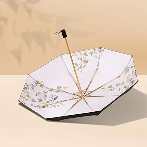 Folding Umbrellas Compact Travel Umbrella W/Windproof Double Canopy Construction - Auto Open Close Button for One Handed Operation - Sturdy Portable and Lightweight for Easy Carry(Color:B)