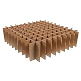 JECOMPRIS 18 Stück Karton Trennwände aus Pappe Stoßdämpfend und Platzsparend Geeignet für Umzugskartons und Glaswaren Nachhaltige Verpackungslösung