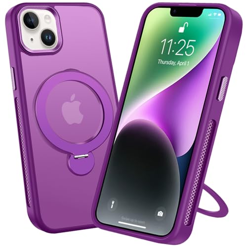 LONEINTIAN iPhone14 iPhone13 P[X 360°]X^h MagSafe ACtH14 ϏՌ O Jo[ pق13 ČRMILKi X}zP[X Ot ^h[dΉ ԍڃz_[ VFM p[v