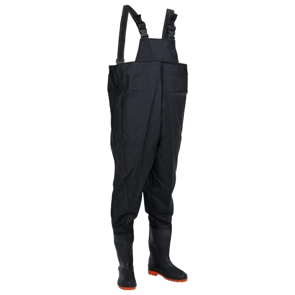 JUDYY Wader da Pesca con Stivali Nero Taglia 46,Impermeabili,per Stagno,per Pescatori,Cacciatori-4016989