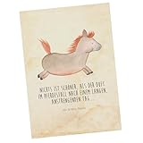 Postkarte Pferd springt von der Kultmarke Mr. & Mrs. Panda
