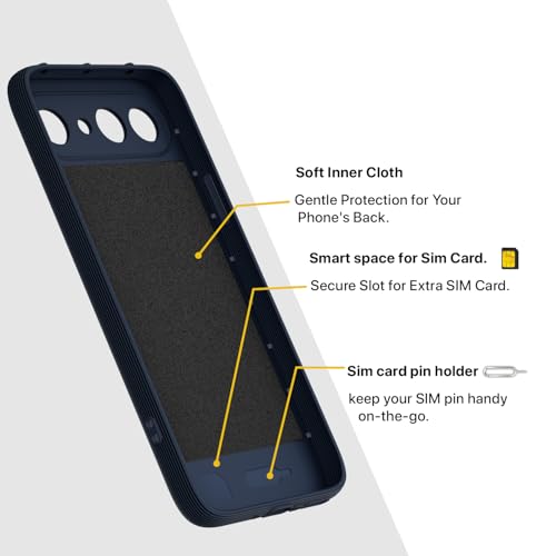 Image of Pikkme Back Cover for Vivo X300 FE 5G Camera Protection 3D Hexa Cube Design Silicone Protective Bumper Case (Blue)