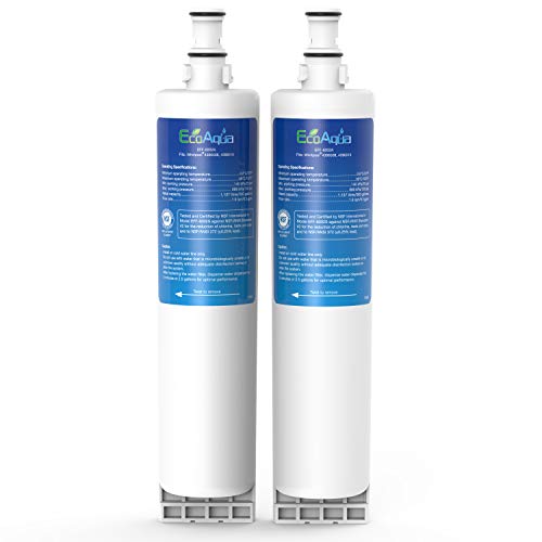 EcoAqua EFF-6002A Replacement Filter, Compatible with Whirlpool 4396508, 4396510, Kenmore 46-9010, EveryDrop Filter