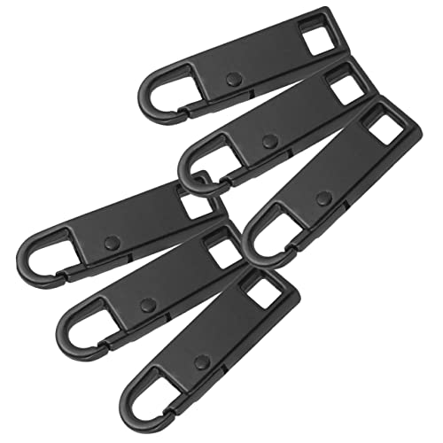 HOMSFOU 6pcs Multifunctional Zipper Heads for Clothes Accessories Detachable Zipper Pull Tab Replacements for Backpacks Suitcases Gym Bags and More