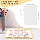 Ringbucheinlagen A5 Blanko 45 Blätter A5 Nachfüllbare Refill Paper 6 Lochung Ringbuch Ringbucheinlagen Nachfüllbare für Notizbuch Tagbuch (21x14,2 cm)