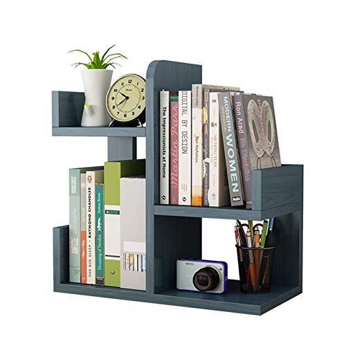 Wooden Mini Bookshelf for Desk and Office Storage