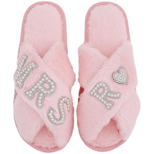 Bride Slippers for Wedding Day, Bride To Be Bridal Shower Gift for