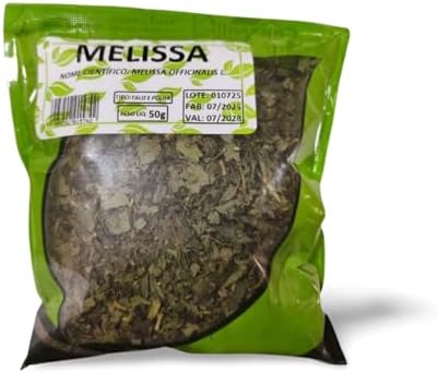 Chá Melissa Folha 50g | Folhas Naturais Desidratadas para Chás e ...