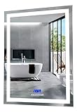 Good4You Bluetooth Led Mirror Wall Mounted for Bathroom, Rectangular Shape 24' L x 32' W, Defogger Function, Dimmable Vanity Mirror, Waterproof, Regulation Led Color, Touch Sensor, Anti-Fog