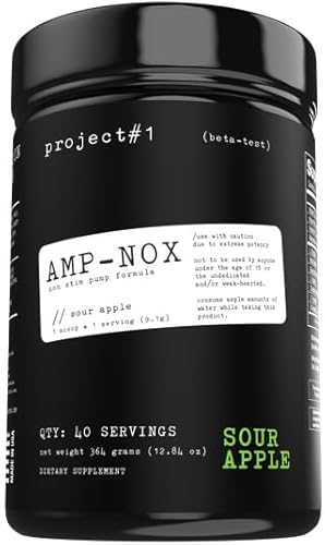 Miniatura 1 de Project #1 AMP-NOX Polvo de antes y después del entrenamiento para aumentar la concentración y la bomba  Bebida proteica energizante para