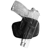 YT HOBBY Handmade Fast Draw Outside The Waist Band OWB Carry Leather Gun Holster (Black - Right Hand, CZ 75 / Jericho 941)