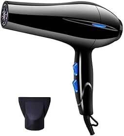 Secador de Cabelo Profissional 3200W 110V, Secagem Rápida Potente para Uso Doméstico e Salão