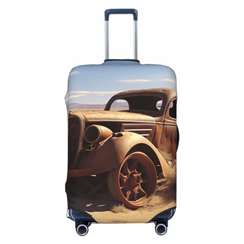 Luggage Cover Wheels Abandoned In The Desert Travel Luggage Covers Thicker Elastic Suitcase Cover Dustproof Baggage Cover Scratch-Resistant Suitcase Cover Protector Fit 18-32 Inch Luggage X-Large