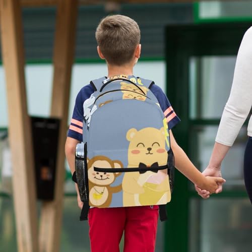 Sacs à dos de jour Lapins Silhouette ensemble de cartable enfant avec trousse multicolore - 6