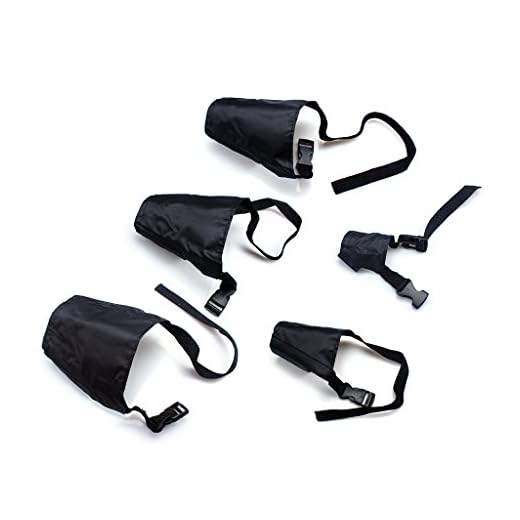 ewinever Ewin24 Paquete De 5 Transpirable Seguridad Pequeño Mediano Grande Extra Negro Perro Bozal Muzzel Ajustable