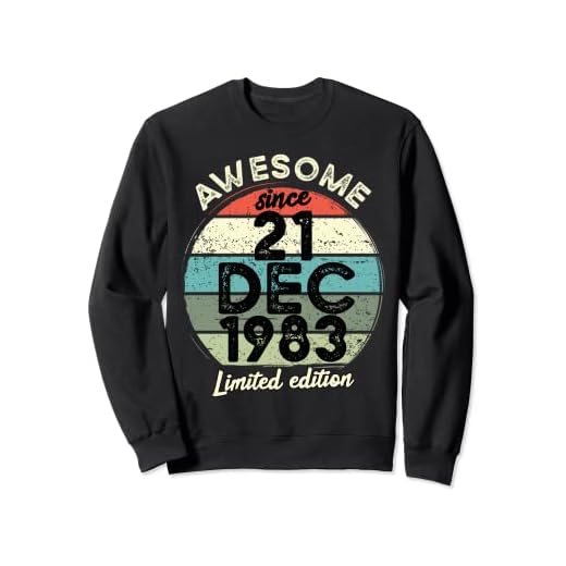 Camiseta de cumpleaños de 40 años, 21 de diciembre de 1983, 40 cumpleaños Sudadera