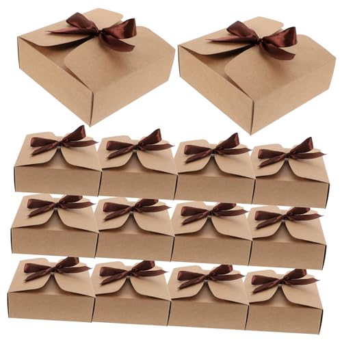 EPIGEIST 20個牛皮紙 ボックス 紙製包装箱 お菓子用収納ケース 結婚式や誕生