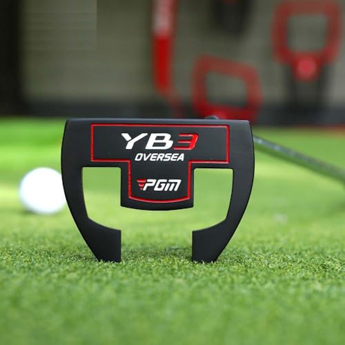 Ox Horn Style Mallet Putter, 3 Degree Loft Right Hand Golf Club z linią celującą, gumowy uchwyt ze stopu dla dorosłych Mężczyźni Kobiety Wysoka przebaczenie Praktyka