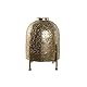 PORTAVELA METAL CRISTAL 19X19X24,5 DORADO