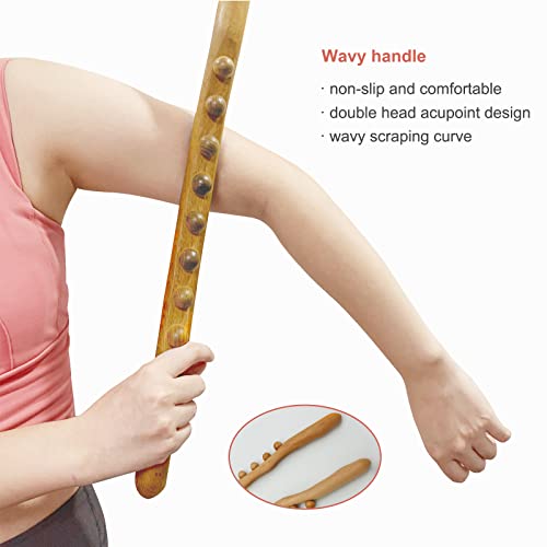 Fatbeemall Professional Eight Roller Wooden Body Massager #TOP15