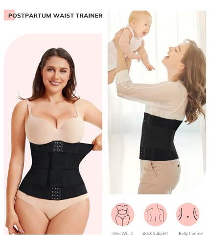 LODAY Waist Training Corset, Abdominal Control Shapewear, Postpartum Belly Band