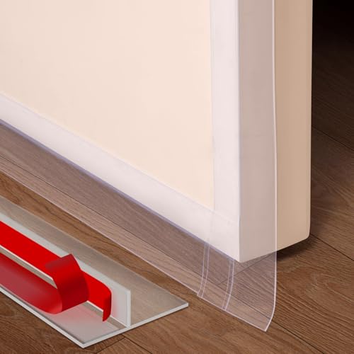 Image of Benory 20Ft T-Shaped Silicone Weather Stripping Seal, Door Seal Tape for Doors and Windows, Blocks Cold Drafts and Reduces Noise