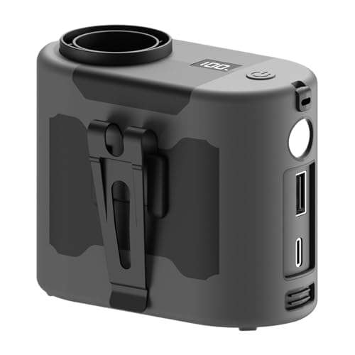 Ventilatore in vita indossabile con clip da cintura Accessori di raffreddamento silenzioso ABS - leggero ricaricabile a 5 velocità per viaggi palestra esercizi