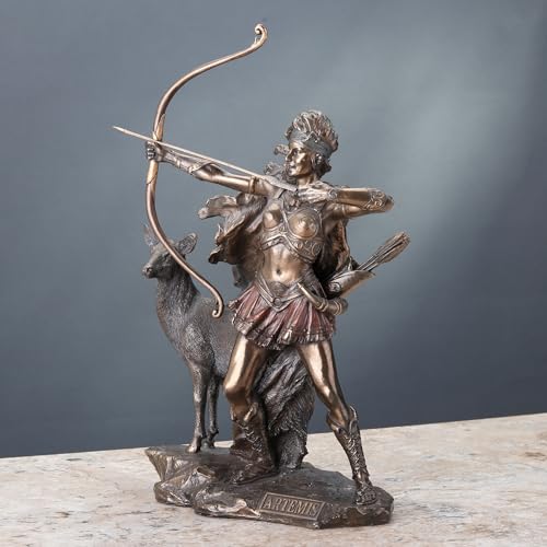 Estatua de Artemisa Diosa de la Caza y Naturaleza 12.25 in miniatura 5