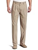 Dockers Men's Big and Tall Classic Fit Easy Khaki Pants - Pleated, British Khaki, 50 29