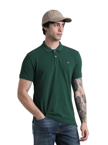 Image of Jack & Jones Men Cotton Polo Collar Slim Fit T-Shirt