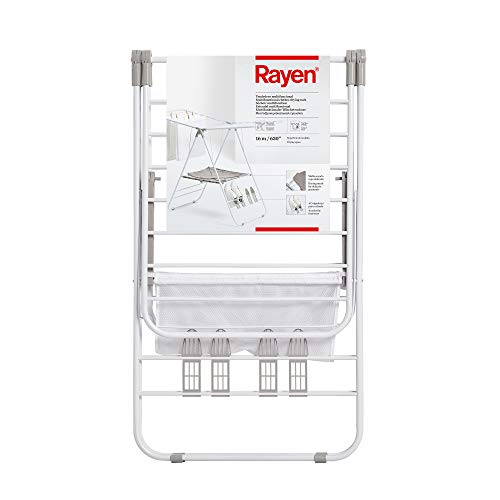Rayen | Tendedero Multifuncional | Material Resistente | Tendedero con Varillas XXL | Superficie de tendido de 16 Metros |...