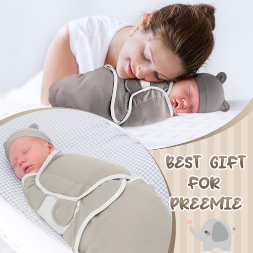 Image of Buryeah 4 Pack Preemie Swaddle Blanket Wrap Set