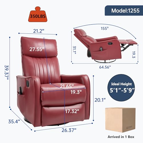 Sillón Plegable Velour Rojo miniatura 2