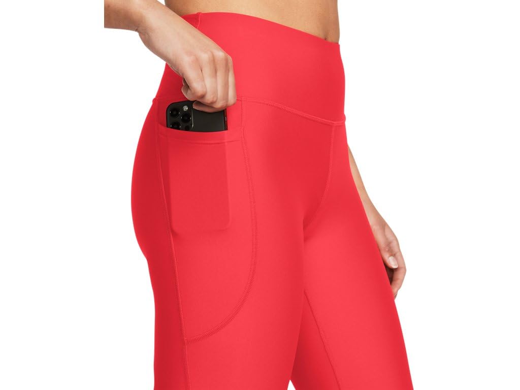 Under Armour Tech High Rise Leggings Pantaloni, (713) Racer Rosso/Nero, Medium Donna