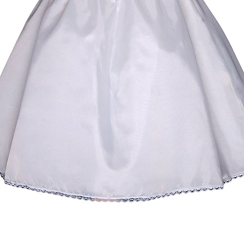 ekidsbridal Petticoat Slip Underskirt Crinoline Dress Satin for Flower Girl Dress Wedding Pageant3
