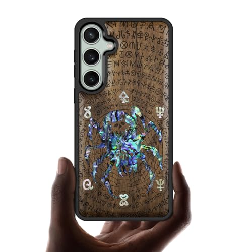 Coque Samsung S23 FE en bois et incrustation coquille haut de gamme - Carveit